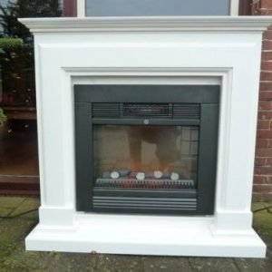 Complete set schouw met Classic Fire ‘Chicago’ sfeerhaard – stijlvolle en warme toevoeging aan elk interieur.