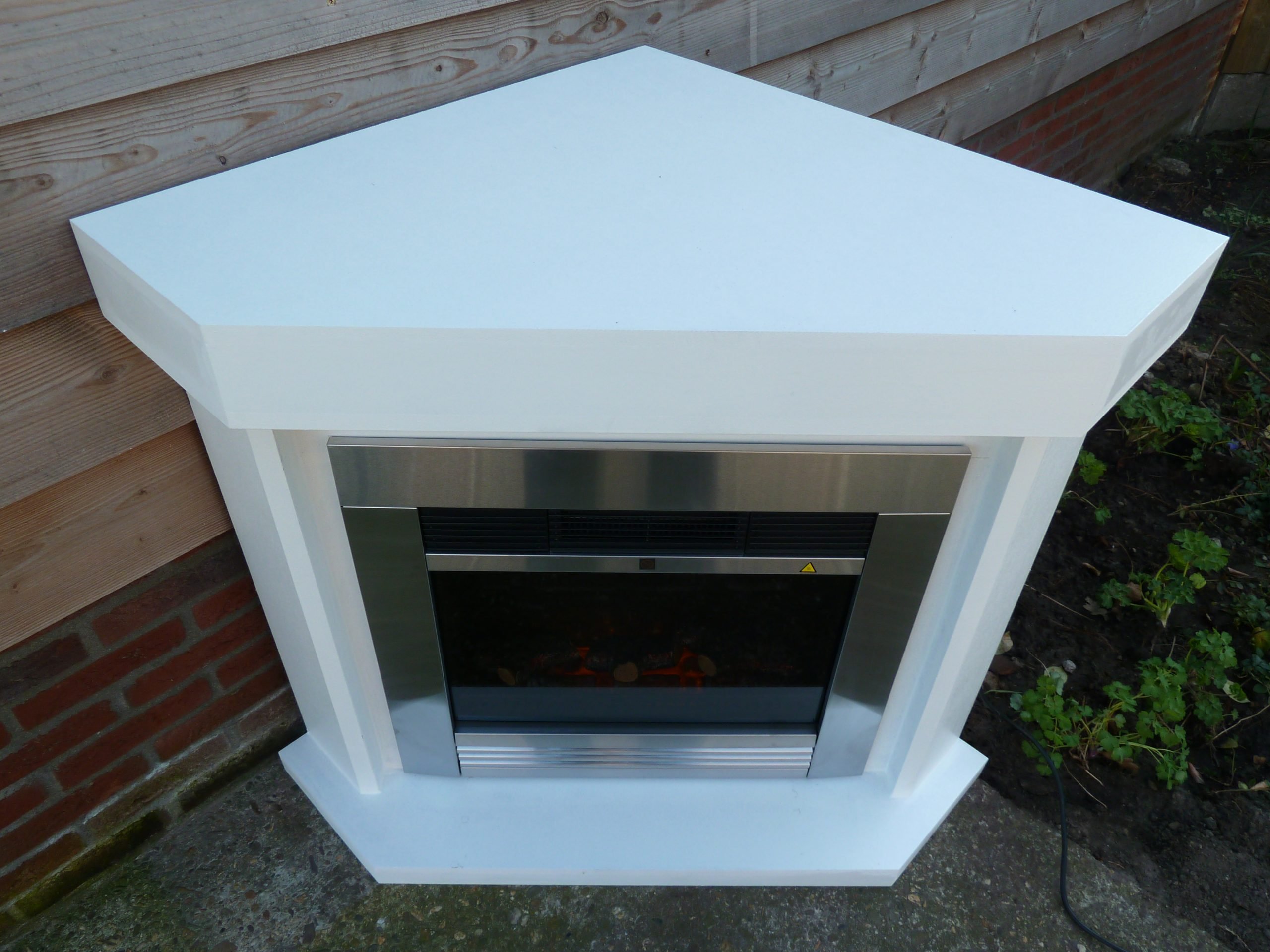 Complete set: hoekschouw met Classic Fire “Chicago” sfeerhaard