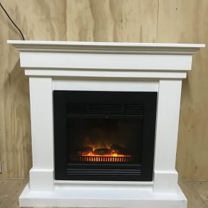 Elektrische haard met schouw Classic Fire "Chicago" – complete set voor stijl en warmte.