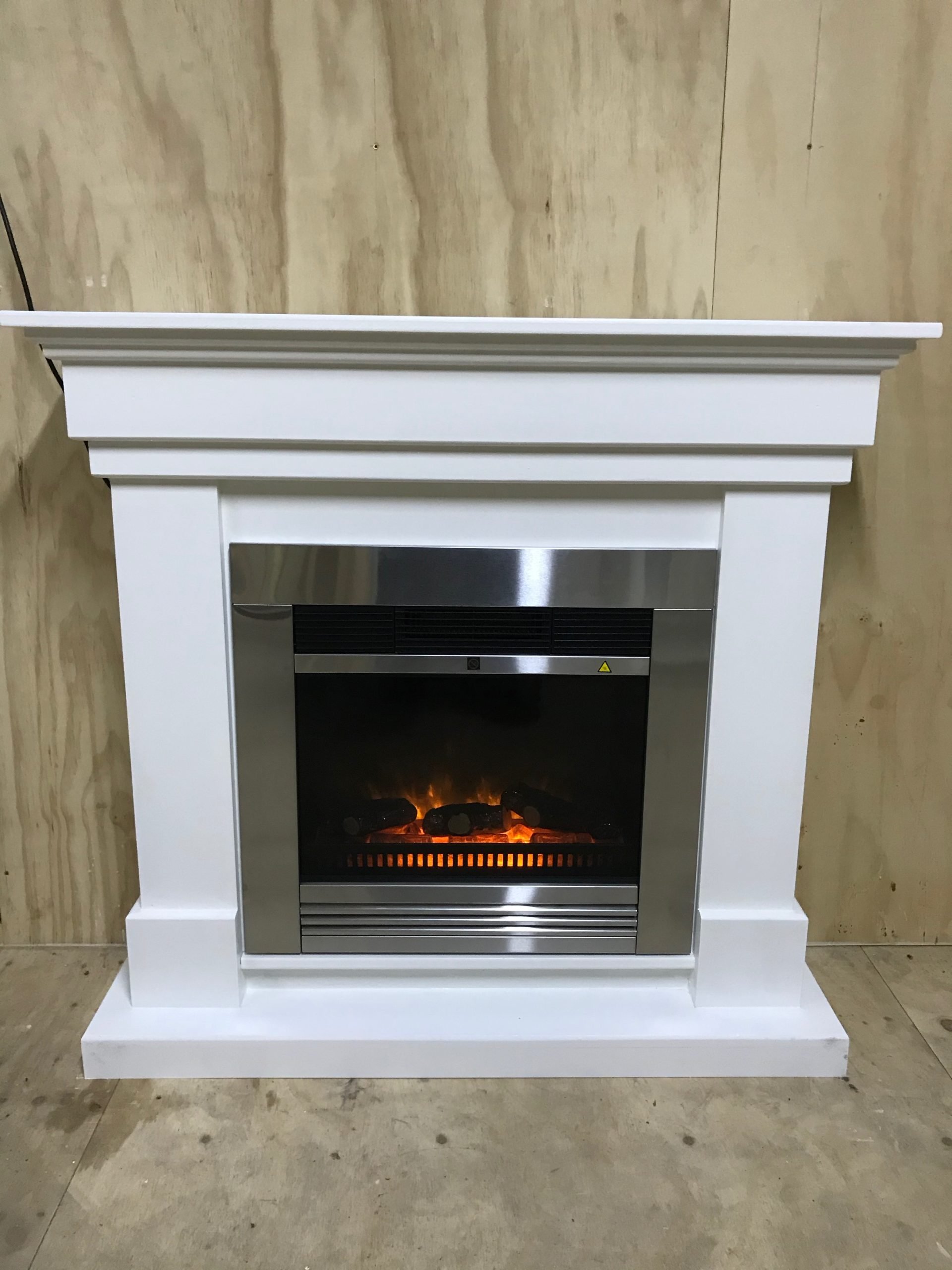 LED-vlammen-effect van Classic Fire "Chicago" elektrische haard.