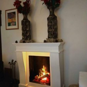 Sierschouw voor elektrische sfeerhaard - frontaanzicht