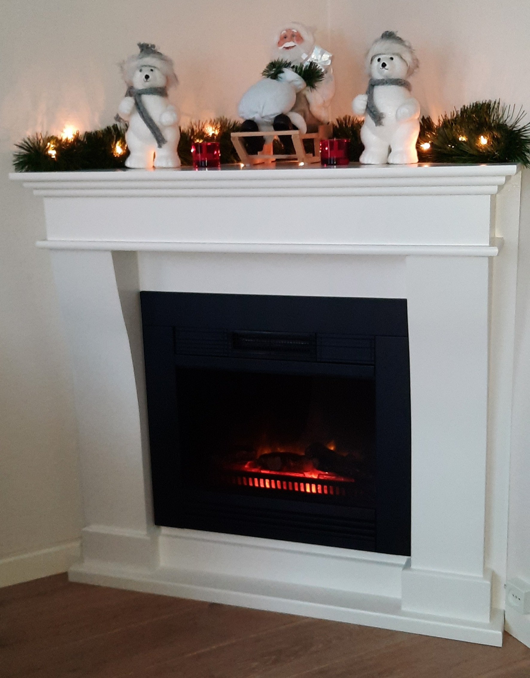 Hoekschouw voor sfeerhaard