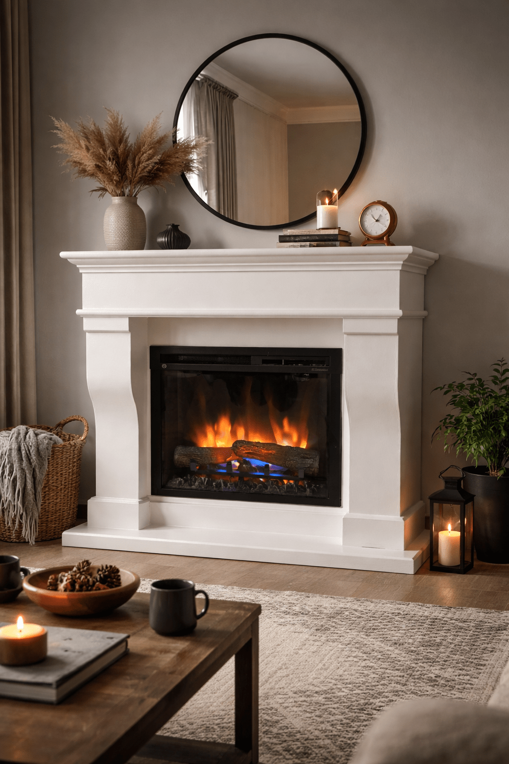 Dimplex XHD23 Optiflame LED vlammeneffect met houtset en gloeiend asbed